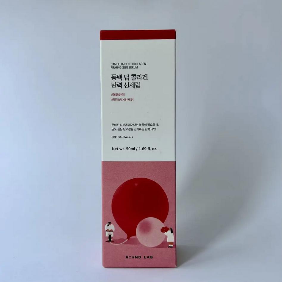 ROUND LAB Camellia Deep Collagen Firming Sun Serum 50ml SPF 50+ PA++++/ Moisturizing, Korean Cosmetics, Kbeauty