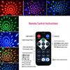LED Rotating Crystal Magic Ball: Seven-Color Stage Light for DJ, KTV, and Festivals