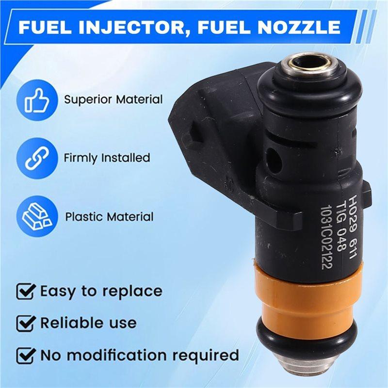 4PCS H029611 Fuel Injector For Renault MEGANE CLIO SCEINIC KANGOO 1.4 16V K4J 1999-2007