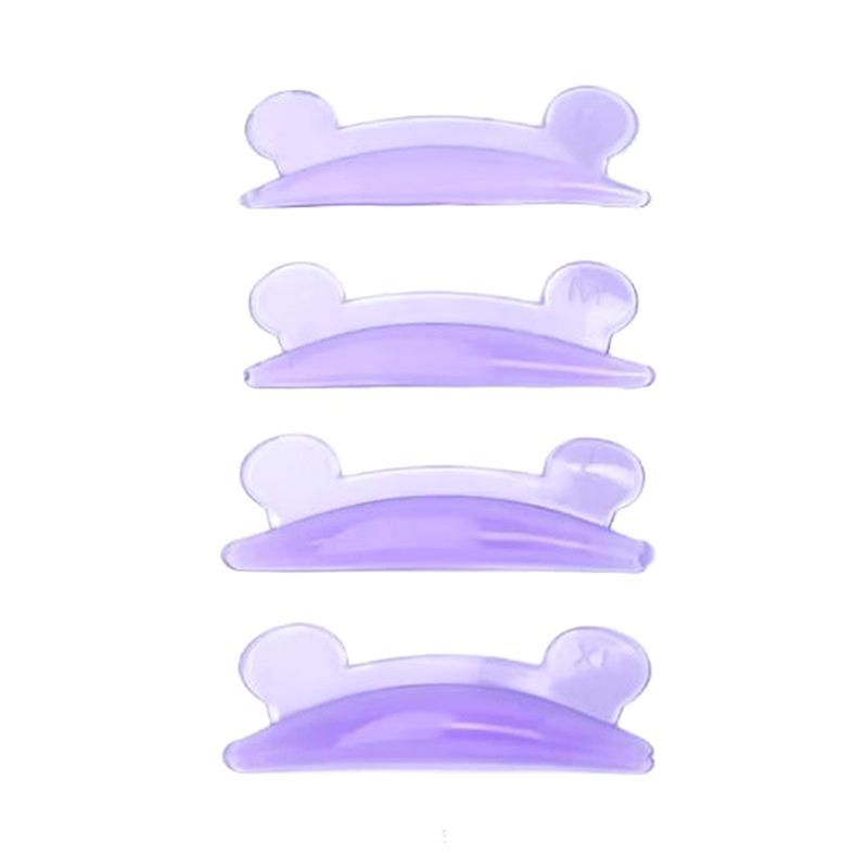 4 Pair Lash Lift Silicone Pads Bear Shape Eyelash Perm 3D Curler Eye Patches Applicator Tools Eyelashes Extension Accessories