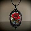 Retro Gothic Crow Cross Witch Halloween Pendant Necklace European and American Accessories