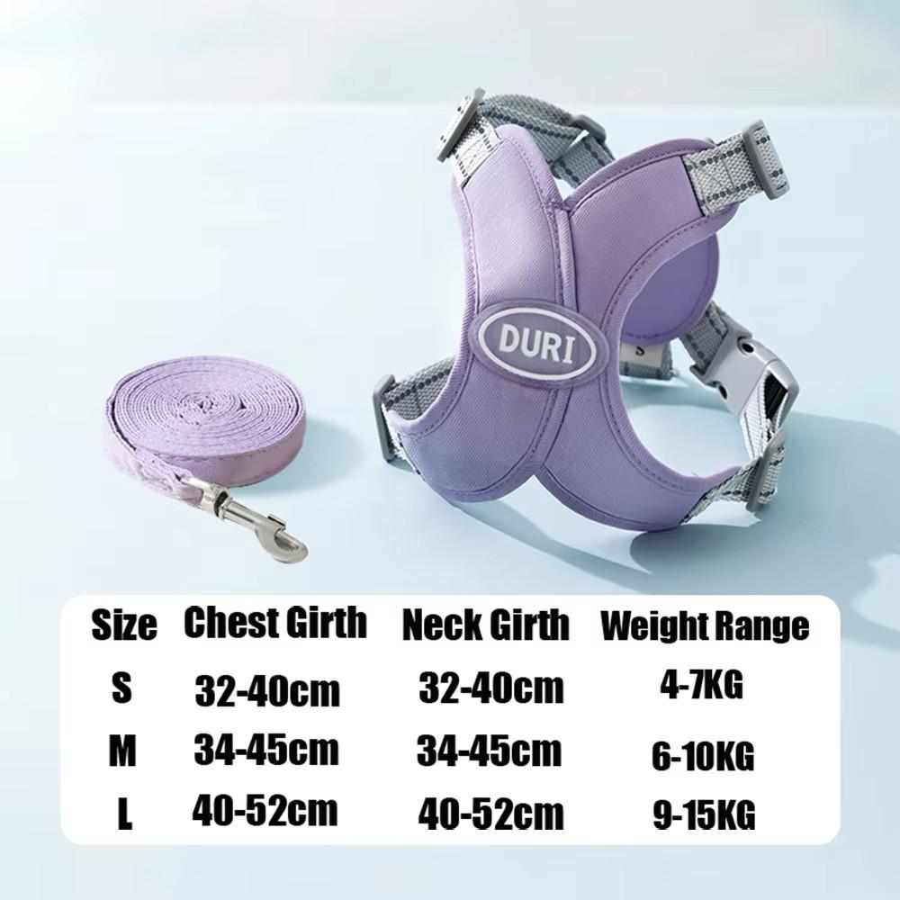 X Shaped Reflective Puppy Cat Harness Breathable Mesh Chest Straps Dog Harness Vest and Leash Set for Small Medium Dogs