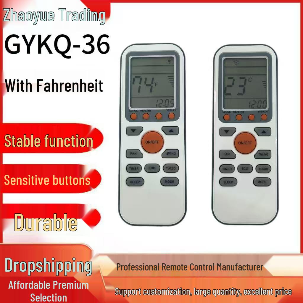 GYKQ-36 Remote for TCL Air Conditioners, with Cooling & Heating Functions.