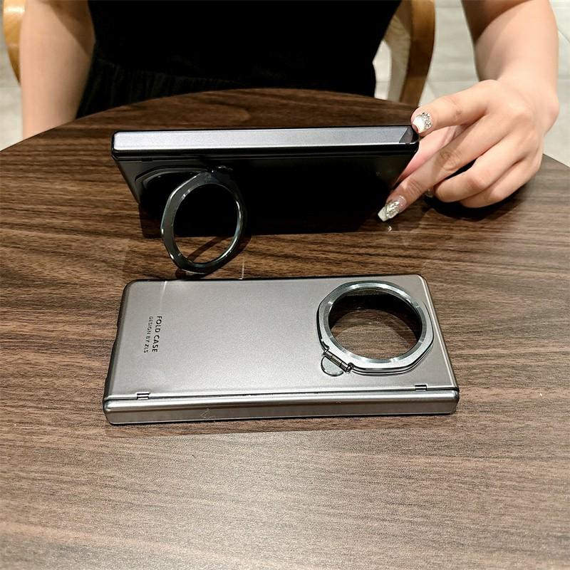 For Honor Magic V3 5G Case Lens Frame Kickstand Hard PC Phone Cover