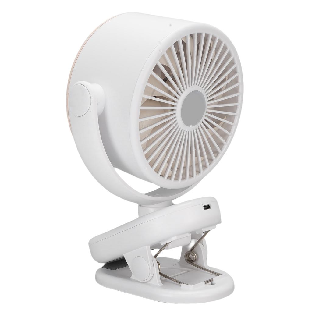 Tilt Desk Fan 100 Speeds USB   Desktop Wall Mounted Clip On 4000mah Battery Bladeless Quiet Cooling Fan