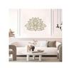 Glowing Lotus Mandala Metal Wall Art, Zen Decor for Home, Living Room, Bedroom, Indoor/Outdoor, Waterproof Rustproof