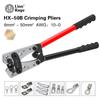 Crimping Pliers Tube Terminal Crimper Hex Crimp Tool Multitool Battery Cable Lug Cable Hand Tools HX-50B 6-50mm² AWG 10-0