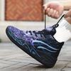 Guochao shock absorption rebound mandarin duck actual combat basketball shoes men's and women's mesh breathable thick-soled non-slip couple casual sp
