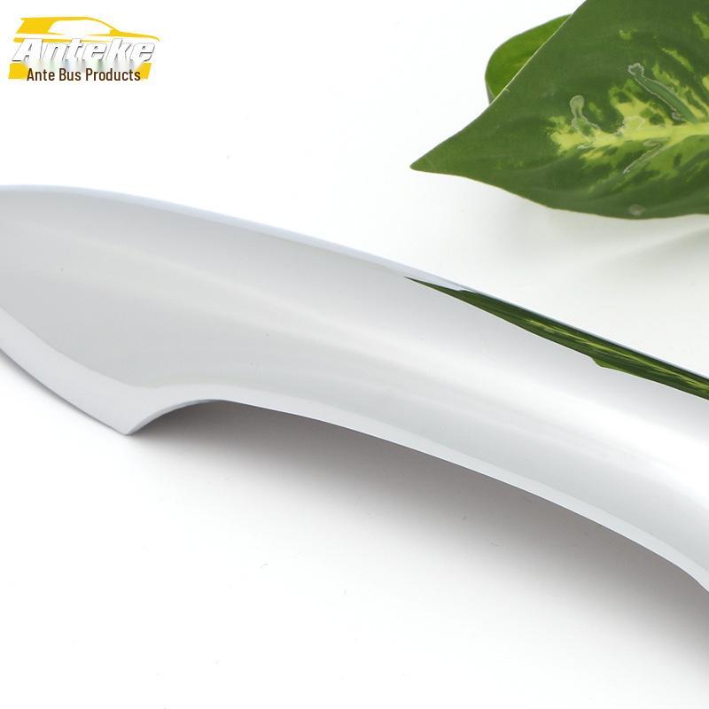 Elantra Electroplated Door Handle Armrest Sticker - Handshake Buckle Car Accessory.