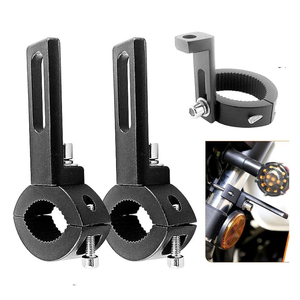 Zoubatt Fog Lamp, Motorcycle Stay, Set of 2, Fog Light Stay, No Drilling Required,
