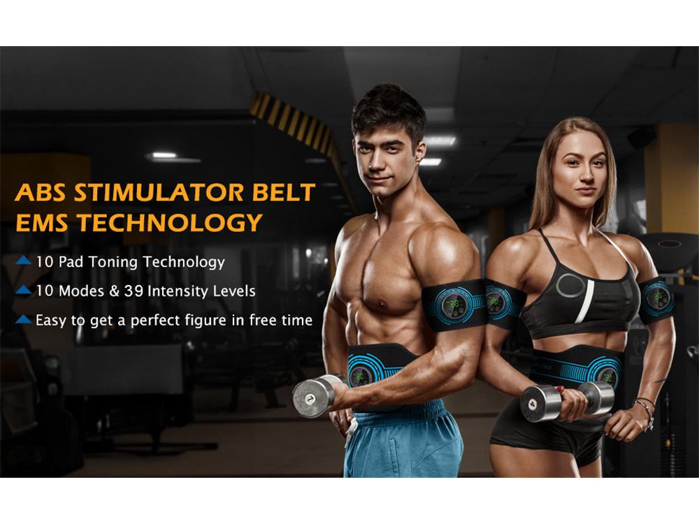 Smart EMS 5-Piece Abdominal Muscle Belt & Trainer