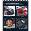 1/32 Scale Pagani Huayra BC Supercar Alloy Metal Diecast Model Car Library Static Sound & Light Ornaments Birthday Gift for Boyfriend