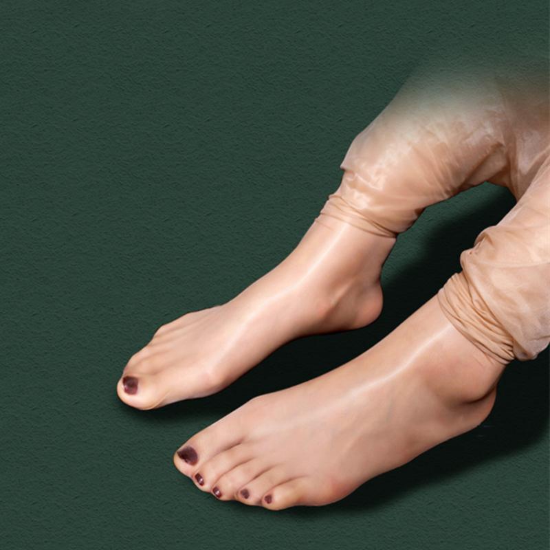 8D Oil Glossy Sexy Tights Ultra Thin Transparent Bodysuits Shiny Open Crotch Bodystockings  Women's Shaping Leotard Lingerie