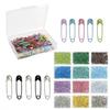 120pcs/box Safety Pins Colored Safety Pins Metal Safety Pins With Storage Box Small Safety Pins For Clothes DIY Crafts Sewing