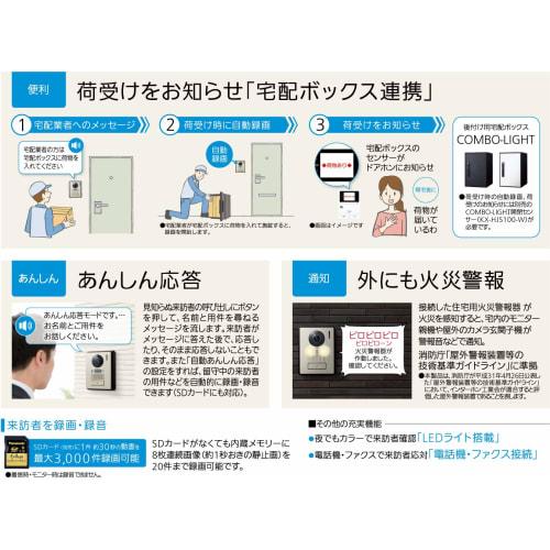 Panasonic Video Door Phone with Wireless Monitor VL-SWE310KL Delivery Box (Combo Light) Cooperation Monitor Base Unit (Approx. 3.5-inch Color LCD), Wi