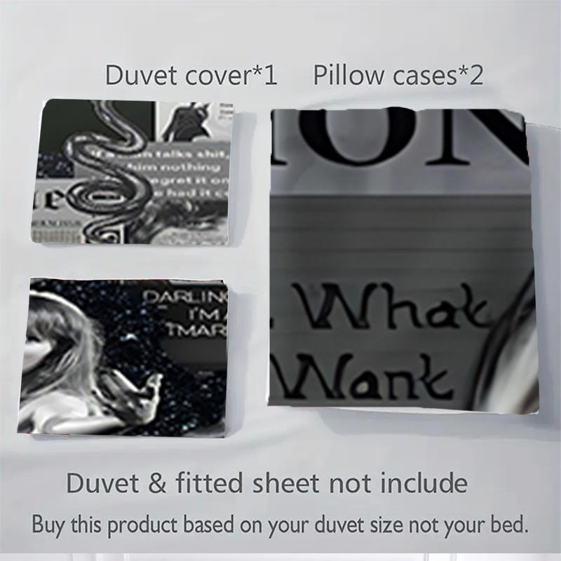 3Pcs Dark Fantasy Snake Art Bedding Sets For All Sizes New 3D Printed Bed Cover Comforter Duvet Cover Pillowcase Bedroom Decoration