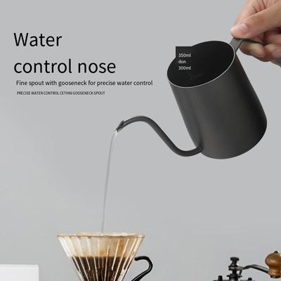 350ML Stainless Steel Long Narrow Spout Coffee Pot Gooseneck Kettle Hand Drip Kettle Pour Over Coffee Tea Pot Storage Bottle