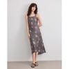 Elegant Summer Printed A-line Midi Cami Dress