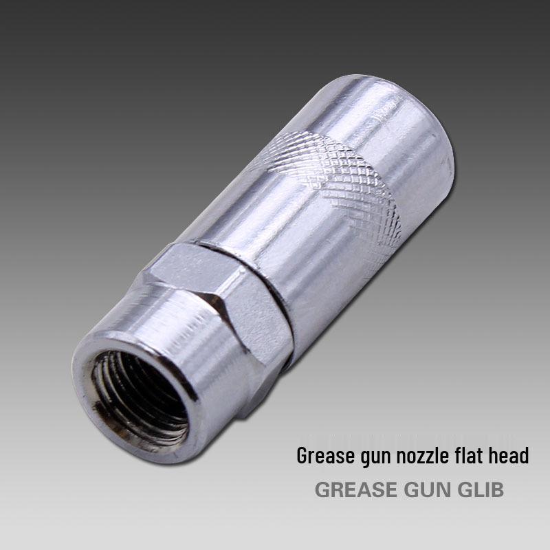 High Pressure Grease Gun Accessories: Flexible Hose, Rigid Tube, Flat Nozzle Connector