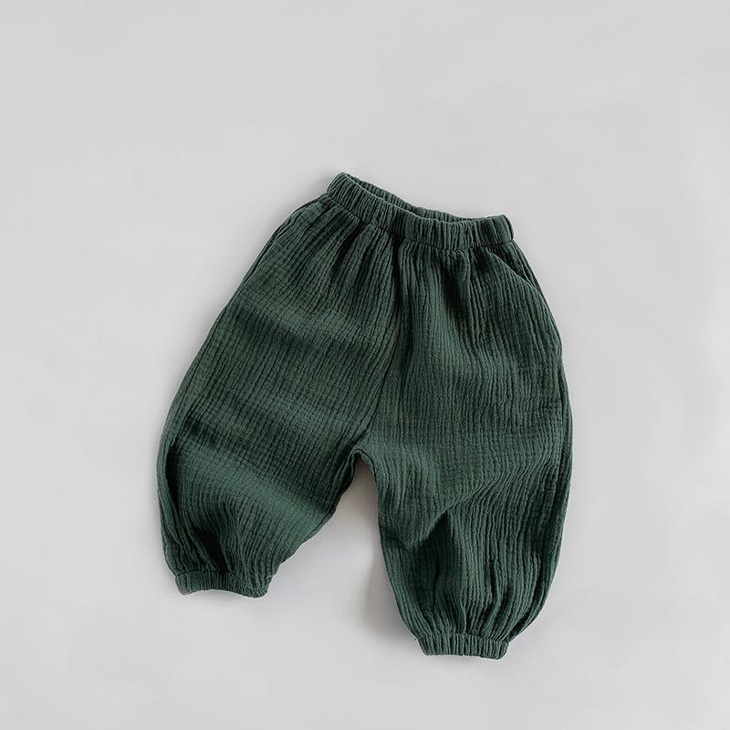 

Double Layered Mosquito Repellent Pants for Children s Summer Vintage Pants Boys and Women s Korean Outerwear Pants 130