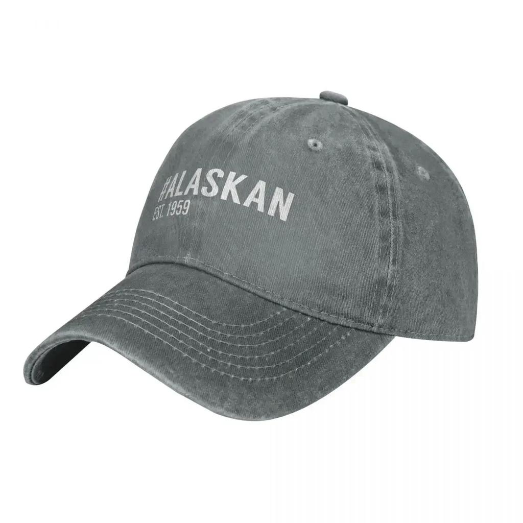 Alaska Denim Baseball Cap Est  Unisex Unisex Custom Logo Trucker Hat Spring Casual Tennis Skate Dropshipping Baseball Caps