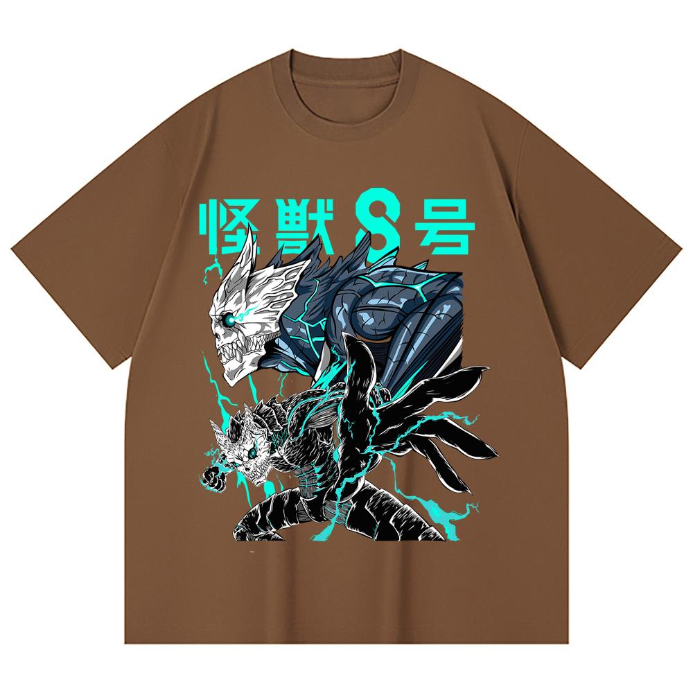 230 Gsm 100% Cotton Kaiju No 8 V4 Print Unisex Heavy Cotton T Shirt
