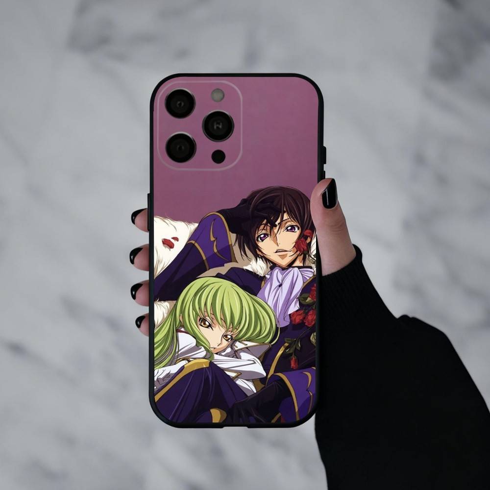 Japanese Anime C-Code G-Geass  Phone Case For iPhone 17pro,16,15,14,13,12,11 Plus,Pro Max,XS,Soft Silicone Black Cover