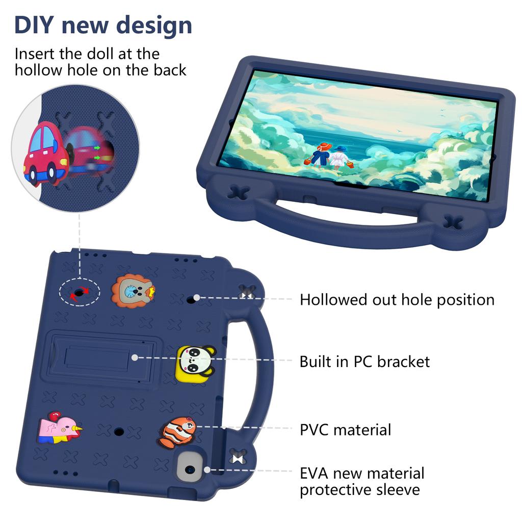 Kids Case for for NEC Lavie Tab T10 10.61 Inch T1075 10.61" Safe EVA Bear Handheld Shockproof Cute Cartoon Tablet Cover