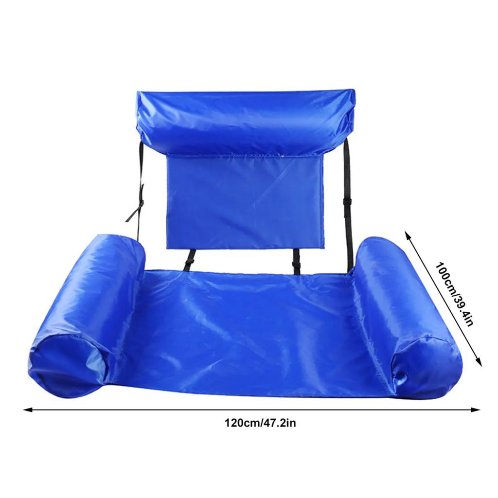 Inflatable Swimming Floating Chair Pool Float Lounge, Adults Water Chair Lounge, Swimming Pools Hammock Lounge Chair Water Infla