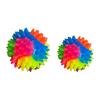 Yousheng Stachelball Hundespielzeug mit LED Bissfest Quietschend Leuchtend Regenbogenball Interaktives Spielzeug Kleine Mittlere Große Hunde Zahnen Reinigung Kauen
