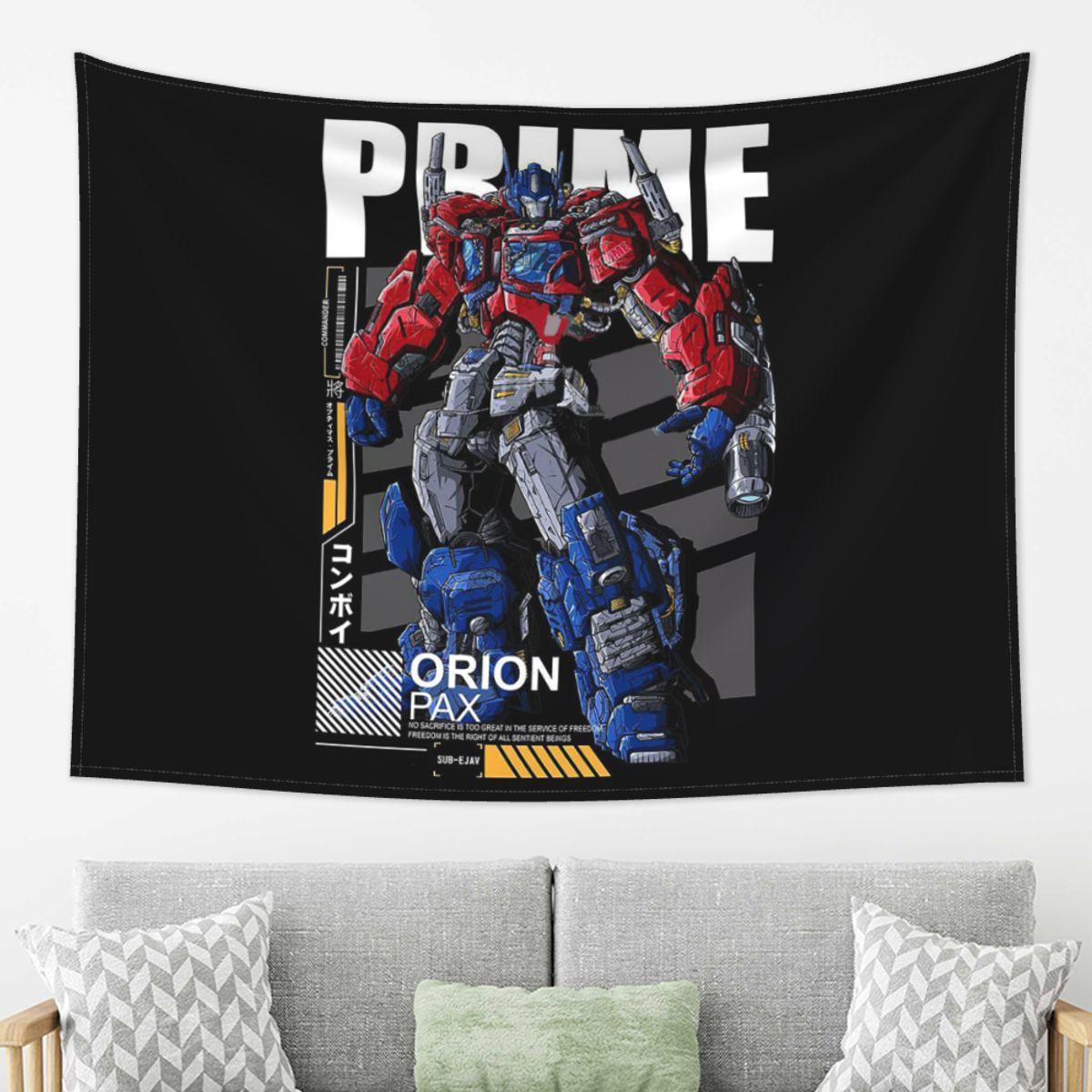

Optimus Prime Tapestry Wall Hanging Aesthetic Home Decor Tapestries for Dorm Room 74x94cm(29x37in)