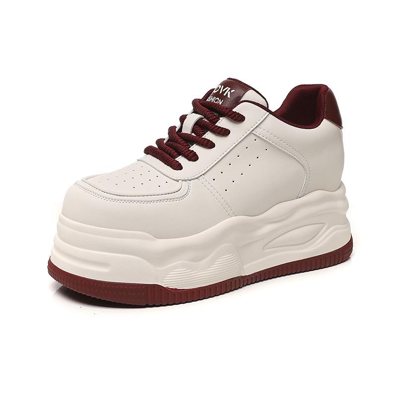 

Platform women s spring and autumn new versatile height increase comfortable casual sports shoes 40 червоний