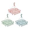 Extra Thick Multi Clip Hanger Heavy Duty Laundry Set Foldable Drip Hanger  Underwear Drying