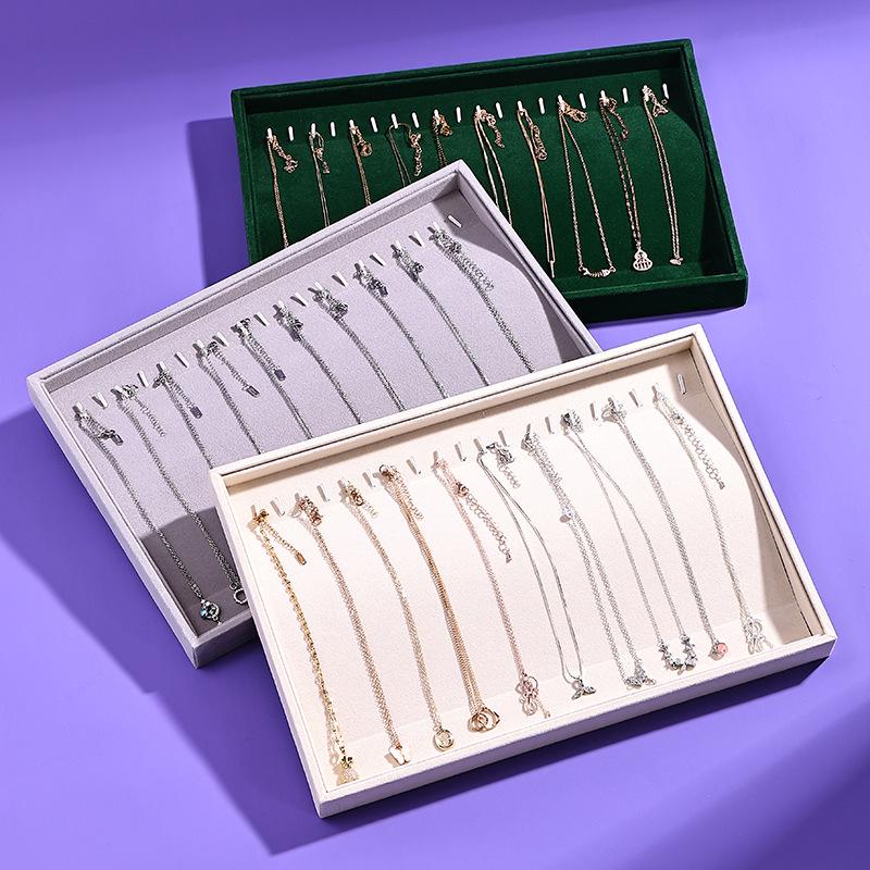 Elegant Jewelry Display Stand: Necklace, Bracelet, and Earring Storage Tray