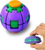 3D Drehbarer Fidget Ball Stressabbau Spielzeug Dual Play Push Pop Drehender Finger Kreisel Kugel Tragbar Hartplastik Angst Sensorisch