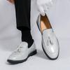 Luxury Brand Tassel Leather Shoes Men Loafers Breathable Men's Casual Driving Shoes Soft Sole Moccasins Comfortable Flat Shoes