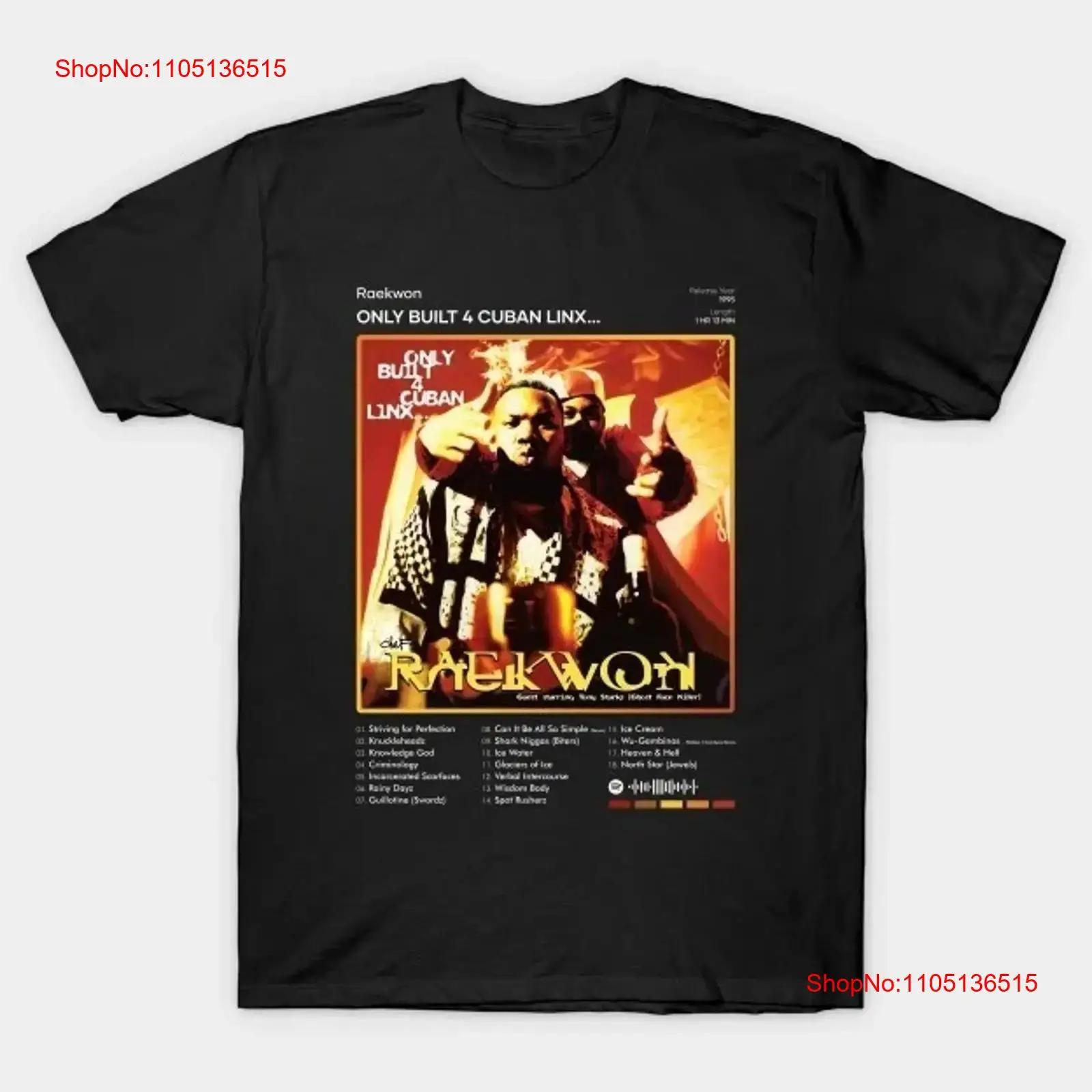 

Raekwon Only Built 4 Cuban Linx Cover T Shirt vintage Washed Versatile streetwear graphic fashion homme Stretched Soft Unisex 5XL різнокольоровий