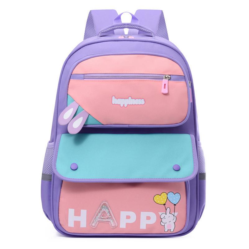 

Large Capacity Kids Backpack For School Cute Design With Soft Padded Straps фіолетовий