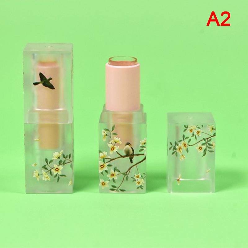 

Маленький свежий скраб квадратный тюбик помады пустой контейнер для бальзама для губ тюбики для губ розовый