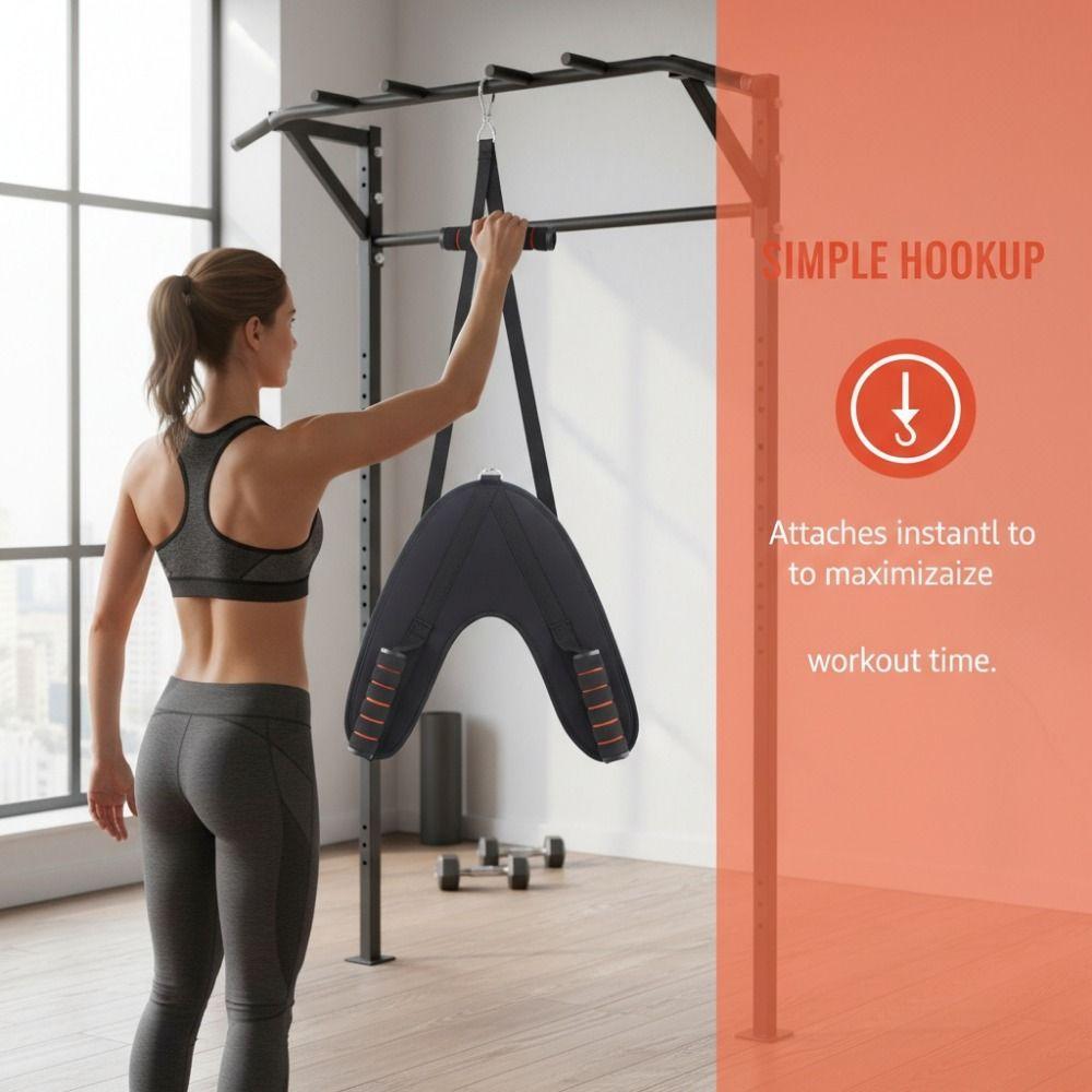 Strong Tension Band Ab Exercise Strap V-Shape Fitness Training Strap  Barbell Equipment