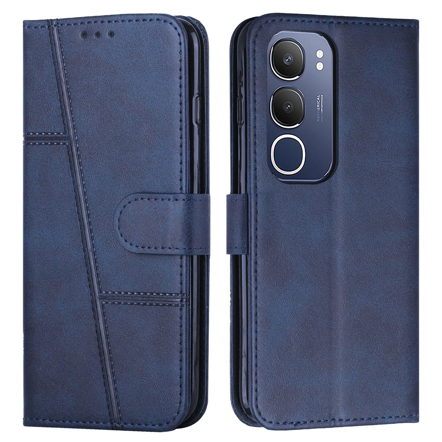 

For vivo Y19s 4G Case Stand Flip Protective Leather Phone Cover D