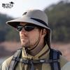 9249 Summer Big Eaves Shawl Bucket Hat Men's Outdoor Mountaineering Fishing Sun Protection Hat Quick Drying Breathable Sun Hat