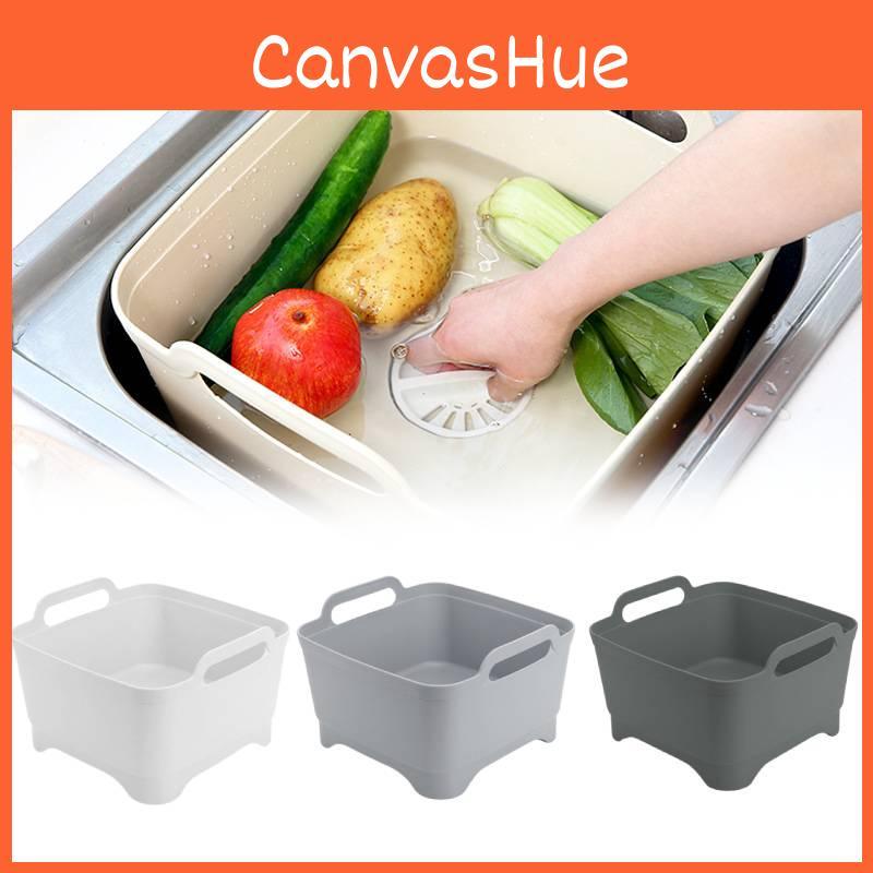 Multi-functional Kitchen Colander Basket For Fruits And Vegetables Portable And Space-saving