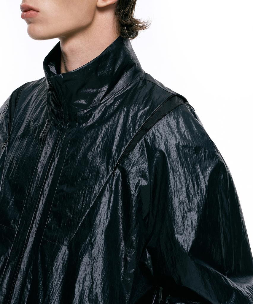 Insilence Glitter Volume Blouson Black