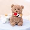 sale Hot New Simulation Valentine's Day Rose Bear Doll Stuffed Plush Toy Cartoon Anime Cute Pillow Gift For Girlfriend Fun
