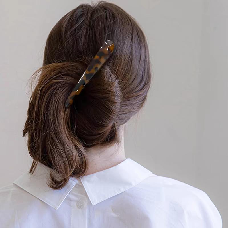 2pc Fashion European and American Leopard Big Hair Side Clips Hairpin Vintage Hairgrip for Girls Women Korean Hair Accessories