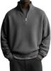 Felpa con zip da uomo per autunno inverno, casual, vestibilità larga, felpa con cappuccio