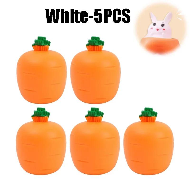 Squeeze Cup Carrot Sensory Toy for Stress Relief Funny Rabbit Shaped Fidget Toys Gifts for Anxious Adults Kids