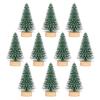 10Pcs Artificial Pine Tree Models Mini Fake Trees Desktop Ornaments Christmas Tree Miniature Xma Party Layout Props 5 X 3 X 3 Cm