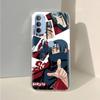 AD89 Naruto Itachi Klare Hülle für Samsung A04 A14 A23 A34 A54 M23 M33 M52 M53 Realme 10 9 C30S C35 C55 VIVO Y02 Y21 Y33S Y51 X80 V25 Hülle